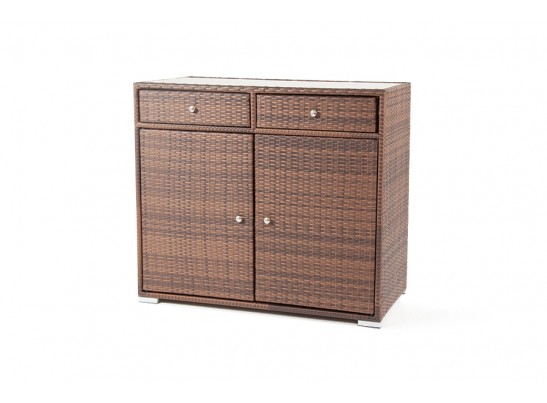 "Мальта" тумба плетеная из искусственного ротанга, цвет коричневый в Ростове-на-Дону