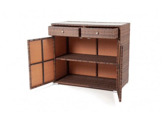 "Мальта" тумба плетеная из искусственного ротанга, цвет коричневый в Ростове-на-Дону