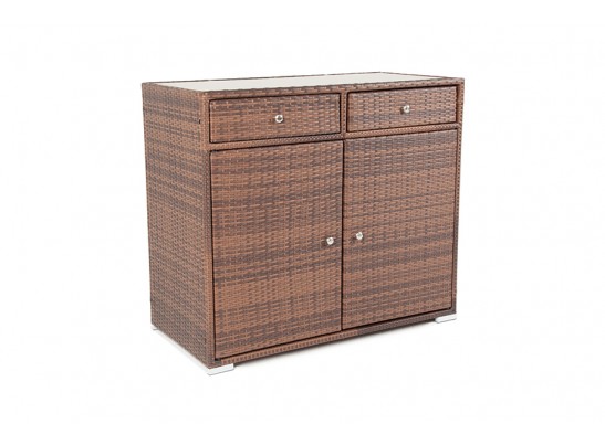 "Мальта" тумба плетеная из искусственного ротанга, цвет коричневый в Ростове-на-Дону