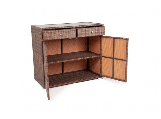 "Мальта" тумба плетеная из искусственного ротанга, цвет коричневый в Ростове-на-Дону