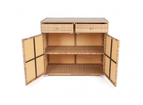 "Мальта" тумба плетеная из искусственного ротанга, цвет соломенный в Ростове-на-Дону