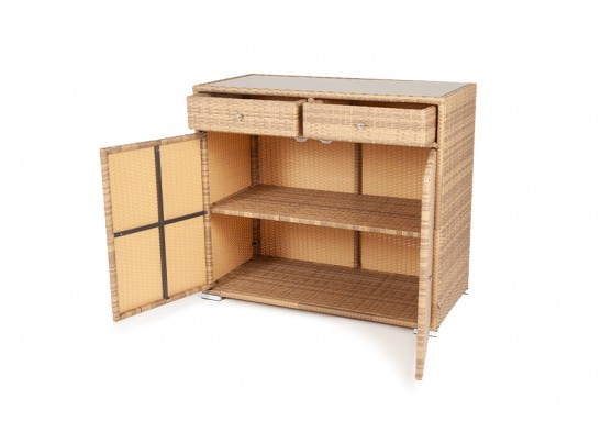 "Мальта" тумба плетеная из искусственного ротанга, цвет соломенный в Ростове-на-Дону