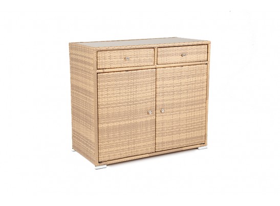 "Мальта" тумба плетеная из искусственного ротанга, цвет соломенный в Ростове-на-Дону