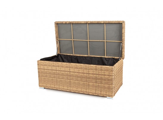 "Порту" сундук водонепроницаемый из искусственного ротанга, цвет соломенный в Ростове-на-Дону