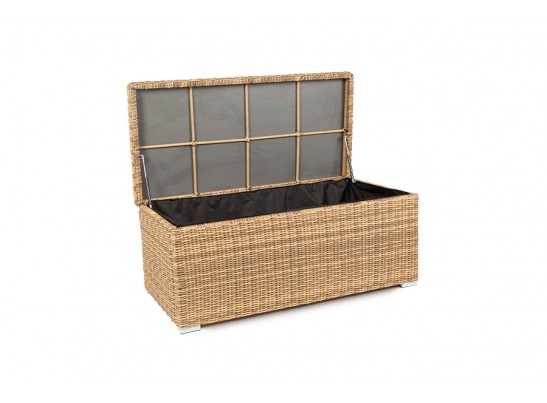 "Порту" сундук водонепроницаемый из искусственного ротанга, цвет соломенный в Ростове-на-Дону