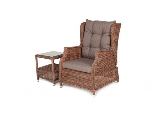 "Форио" кресло раскладное плетеное, цвет коричневый в Ростове-на-Дону