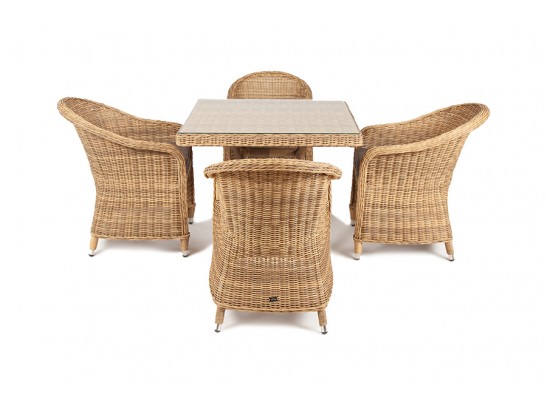 "Фредо" обеденная группа из искусственного ротанга, цвет соломенный в Ростове-на-Дону