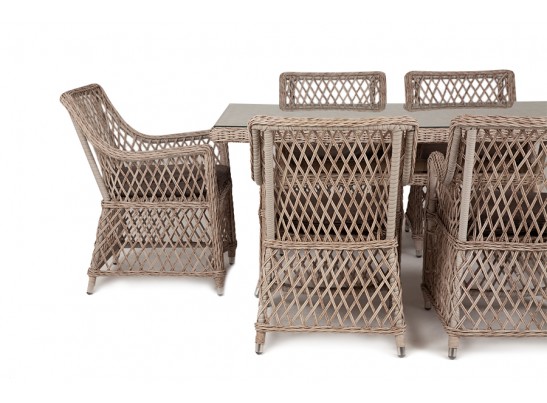 "Латте" обеденная группа плетеная, цвет бежевый в Ростове-на-Дону