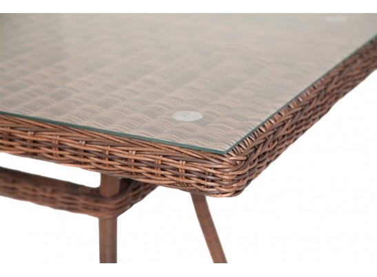 "Латте" плетеный стол из искусственного ротанга 140х80см, цвет коричневый в Ростове-на-Дону