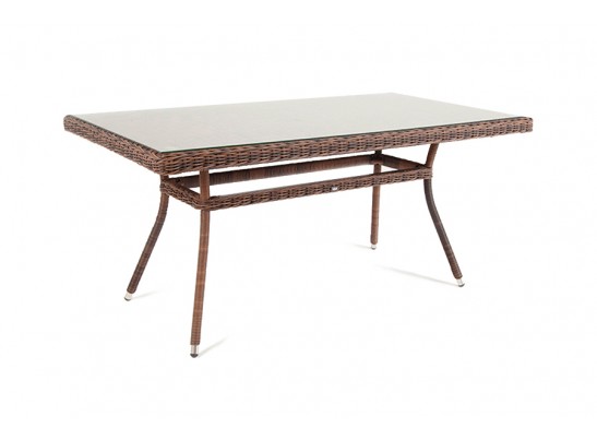 "Латте" плетеный стол из искусственного ротанга 140х80см, цвет коричневый в Ростове-на-Дону
