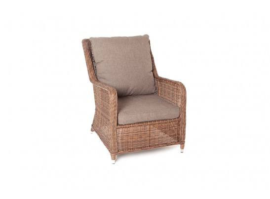 "Гляссе" кресло плетеное из искусственого ротанга, цвет коричневый в Ростове-на-Дону