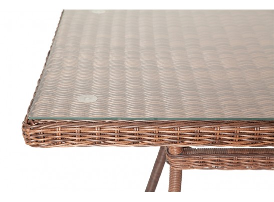 "Латте" плетеный стол из искусственного ротанга 160х90см, цвет коричневый в Ростове-на-Дону