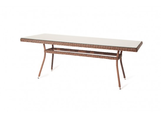 "Латте" плетеный стол из искусственного ротанга 160х90см, цвет коричневый в Ростове-на-Дону