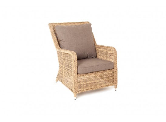 "Гляссе" кресло плетеное из искусственного ротанга, цвет соломенный в Ростове-на-Дону
