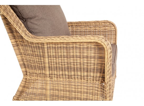 "Гляссе" кресло плетеное из искусственного ротанга, цвет соломенный в Ростове-на-Дону