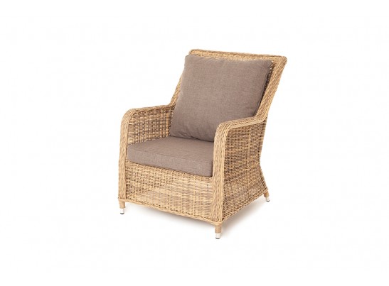 "Гляссе" кресло плетеное из искусственного ротанга, цвет соломенный в Ростове-на-Дону