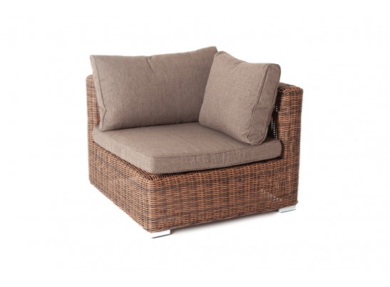 "Лунго" трансформирующийся диван из искусственного ротанга, цвет коричневый в Ростове-на-Дону