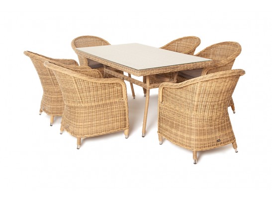 "Эспрессо" обеденная группа плетеная, цвет соломенный в Ростове-на-Дону