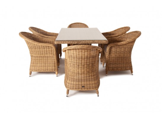 "Эспрессо" обеденная группа плетеная, цвет соломенный в Ростове-на-Дону