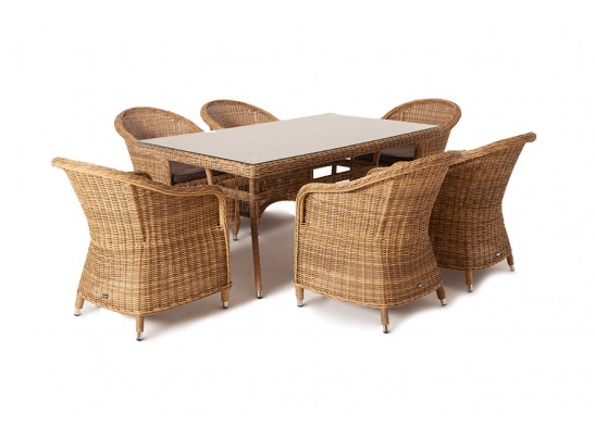 "Эспрессо" обеденная группа плетеная, цвет соломенный в Ростове-на-Дону