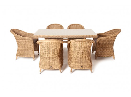 "Эспрессо" обеденная группа плетеная, цвет соломенный в Ростове-на-Дону