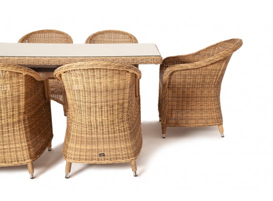 "Эспрессо" обеденная группа плетеная, цвет соломенный в Ростове-на-Дону