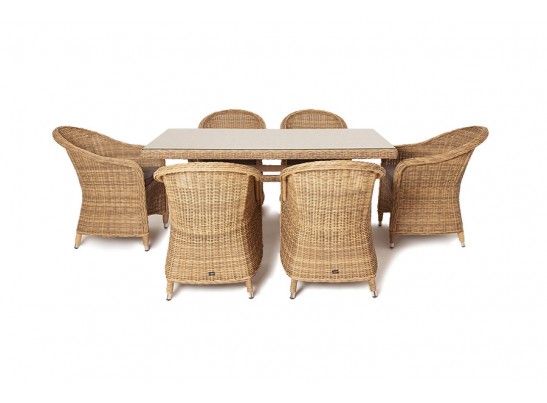 "Эспрессо" обеденная группа плетеная, цвет соломенный в Ростове-на-Дону