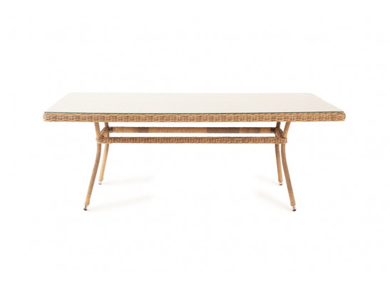 "Латте" плетеный стол из искусственного ротанга 160х90см, цвет соломенный в Ростове-на-Дону