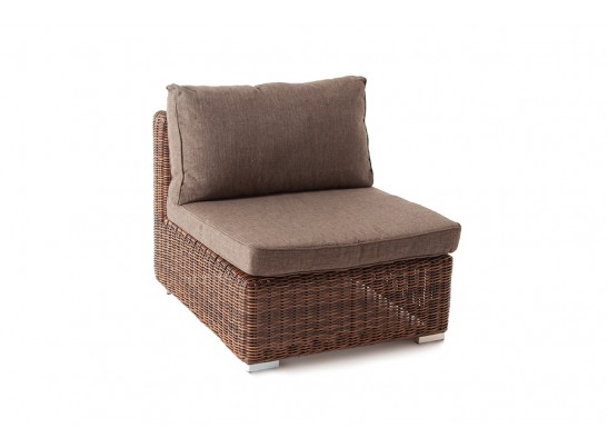 "Лунго" трансформирующийся диван из искусственного ротанга, цвет коричневый в Ростове-на-Дону