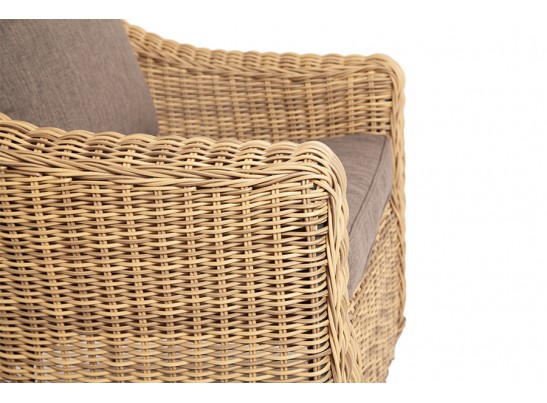 "Кон Панна" кресло из искусственного ротанга, цвет соломенный в Ростове-на-Дону