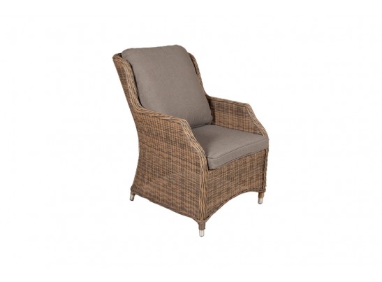 "Неаполь" плетеный стул из искусственного ротанга, цвет серо-соломенный в Ростове-на-Дону