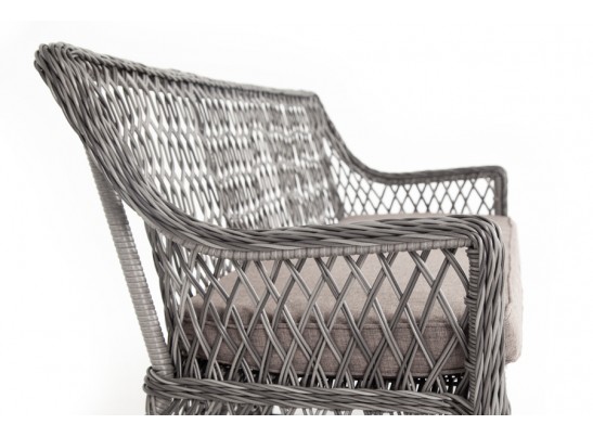 "Латте" диван двухместный из искусственного ротанга, цвет графит в Ростове-на-Дону