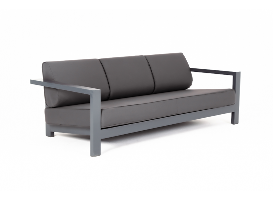 "Гранада" диван трехместный, каркас из алюминия, ткань Savana Graffit в Ростове-на-Дону