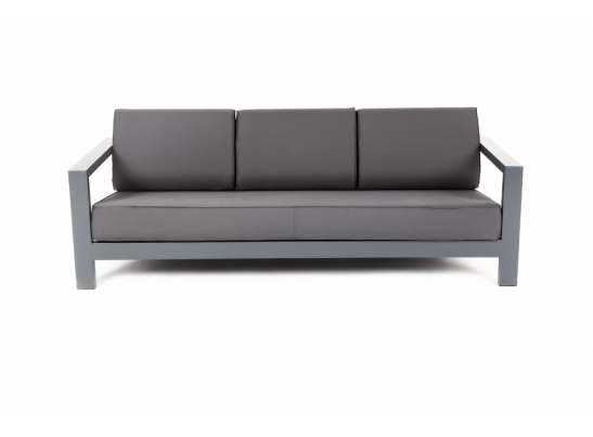 "Гранада" диван трехместный, каркас из алюминия, ткань Savana Graffit в Ростове-на-Дону