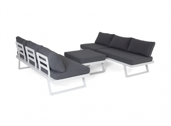"Альпы" комплект-трансформер садовой мебели из алюминия (угловой диван, столик) с подушками в Ростове-на-Дону