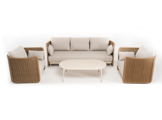 "Аликанте" лаунж-зона из искусственного ротанга, цвет соломенный в Ростове-на-Дону "Аликанте" лаунж-зона из искусственного ротанга, цвет соломенный в Ростове-на-Дону