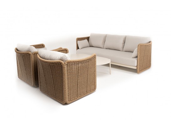 "Аликанте" лаунж-зона из искусственного ротанга, цвет соломенный в Ростове-на-Дону "Аликанте" лаунж-зона из искусственного ротанга, цвет соломенный в Ростове-на-Дону