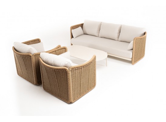 "Аликанте" лаунж-зона из искусственного ротанга, цвет соломенный в Ростове-на-Дону "Аликанте" лаунж-зона из искусственного ротанга, цвет соломенный в Ростове-на-Дону