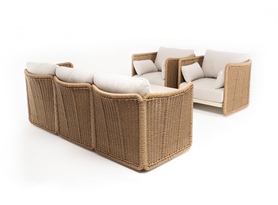 "Аликанте" лаунж-зона из искусственного ротанга, цвет соломенный в Ростове-на-Дону "Аликанте" лаунж-зона из искусственного ротанга, цвет соломенный в Ростове-на-Дону