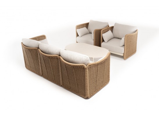 "Аликанте" лаунж-зона из искусственного ротанга, цвет соломенный в Ростове-на-Дону "Аликанте" лаунж-зона из искусственного ротанга, цвет соломенный в Ростове-на-Дону