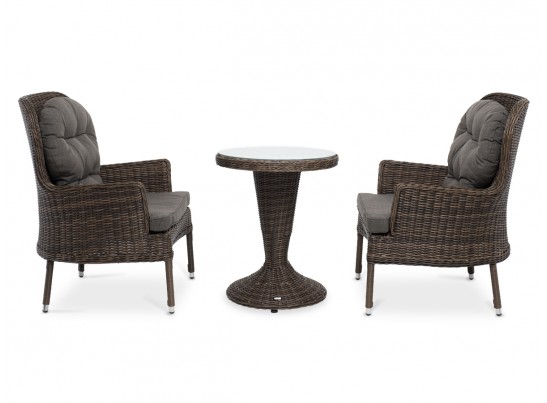 "Алиса" кофейный комплект из искусственного ротанга, цвет коричневый в Ростове-на-Дону