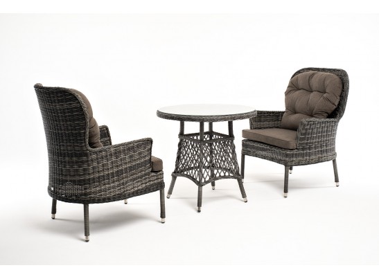 "Алиса" кофейный комплект из искусственного ротанга, цвет графит в Ростове-на-Дону "Алиса" кофейный комплект из искусственного ротанга, цвет графит в Ростове-на-Дону