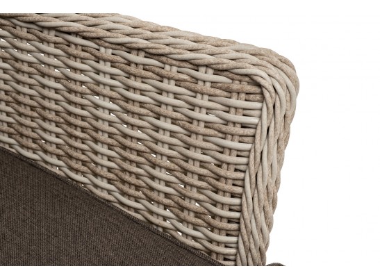 "Алиса" кресло плетеное, цвет бежевый с подушками в Ростове-на-Дону