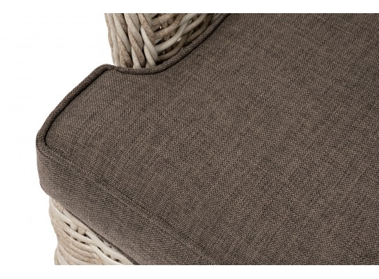 "Алиса" кресло плетеное, цвет бежевый с подушками в Ростове-на-Дону