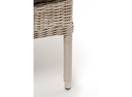 "Алиса" кресло плетеное, цвет бежевый с подушками в Ростове-на-Дону