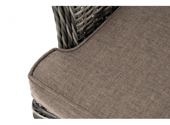 "Алиса" кресло плетеное, цвет графит с подушками в Ростове-на-Дону