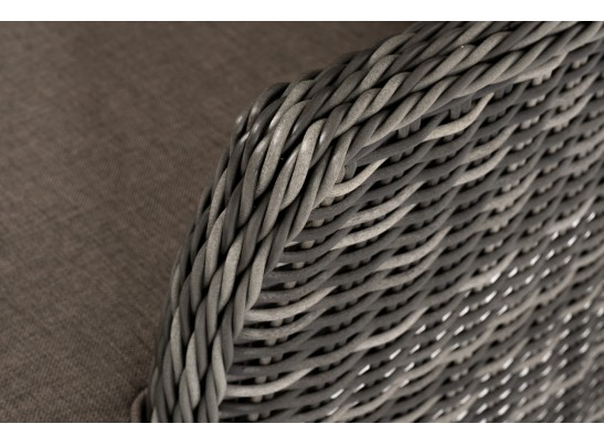 "Алиса" кресло плетеное, цвет графит с подушками в Ростове-на-Дону