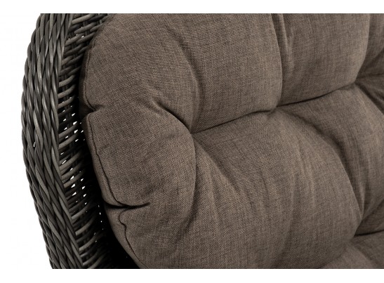 "Алиса" кресло плетеное, цвет графит с подушками в Ростове-на-Дону