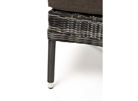 "Алиса" кресло плетеное, цвет графит с подушками в Ростове-на-Дону