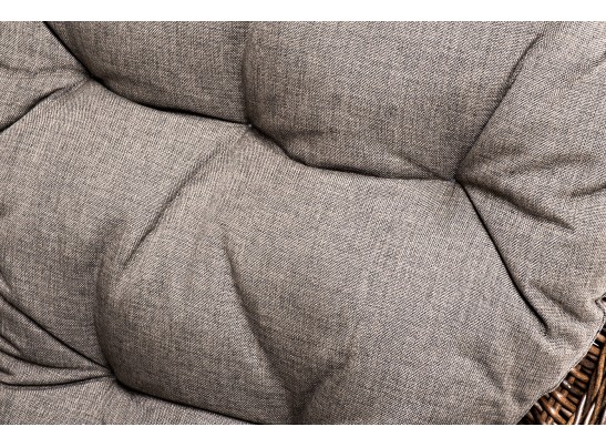 "Алиса" кресло плетеное, цвет коричневый с подушками в Ростове-на-Дону